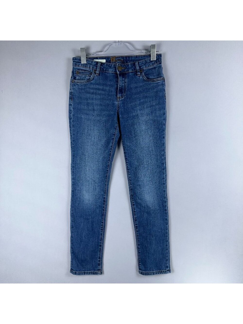 Kut From The Kloth Katy Boyfriend Jeans Size 4 Mid-Rise Skinny Blue Medium Wash